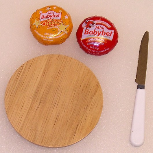 Cheeses for the tiny cheese tray