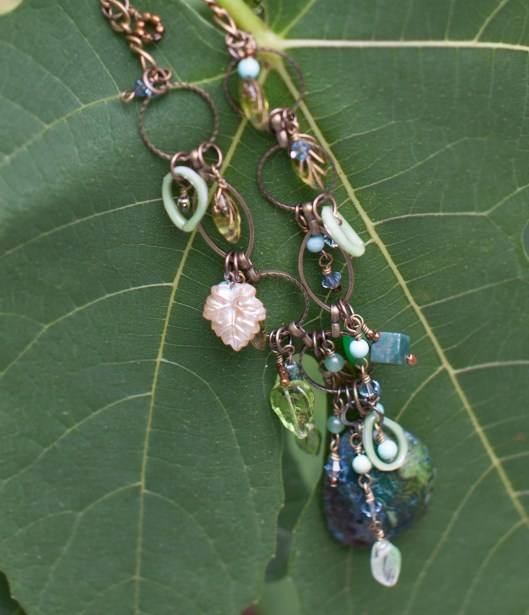 Leaf and Stone Necklace 6