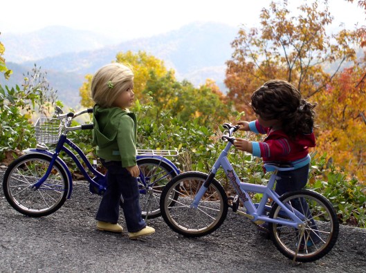 American Girl dolls in the Smoky Mountains