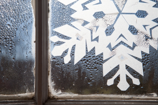 3 Snowflakes in the window