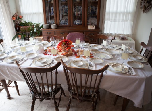 2 2014 Thanksgiving table set