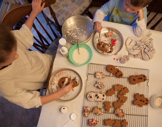 The fun part of making cookies.