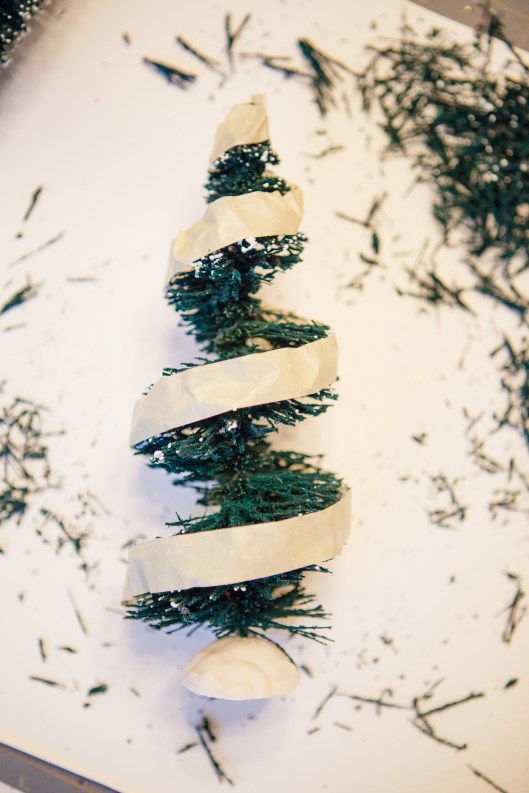 8 Pearl Bottle Brush Topiary