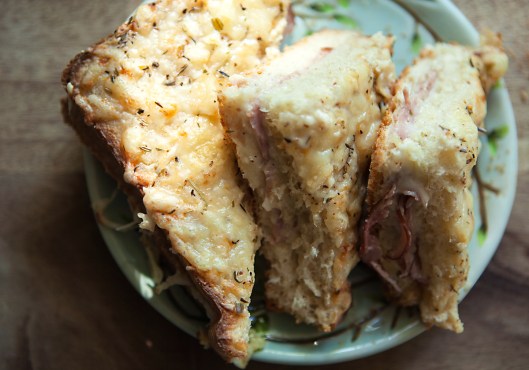 Oh I wish you could taste this Croque Monsieur hot from the oven!