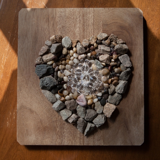 Stone and Crystal Heart.