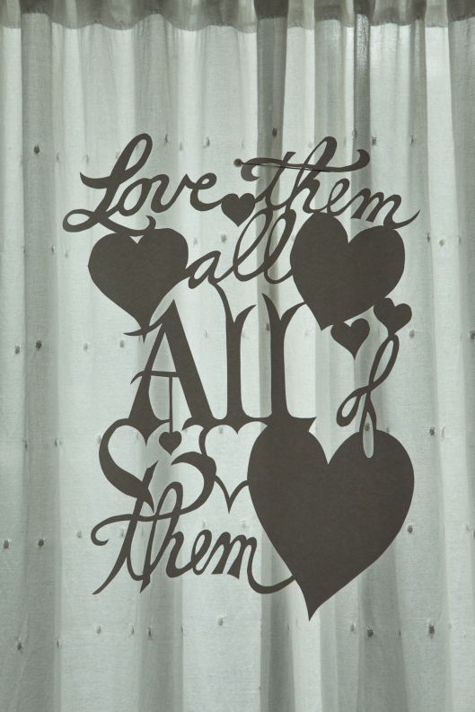 For the very last heart, I made a paper cutting. So simple and yet so deep. Love them all, ALL of them.